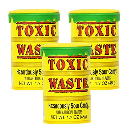 Toxic Waste Yellow Drums 1.7oz X 12 Units - CandyStation