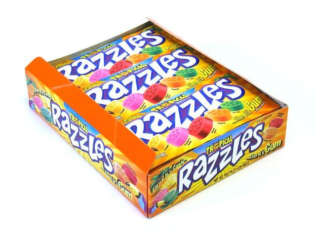 Razzles Tropical Pouch 24 Units - CandyStation