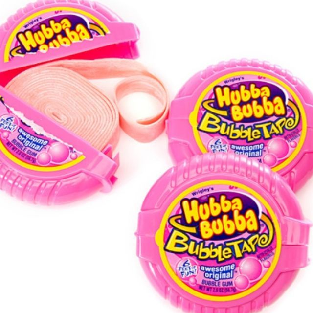WRIGLEY BUBBLE TAPE GUM ORIGINAL UNPACKED