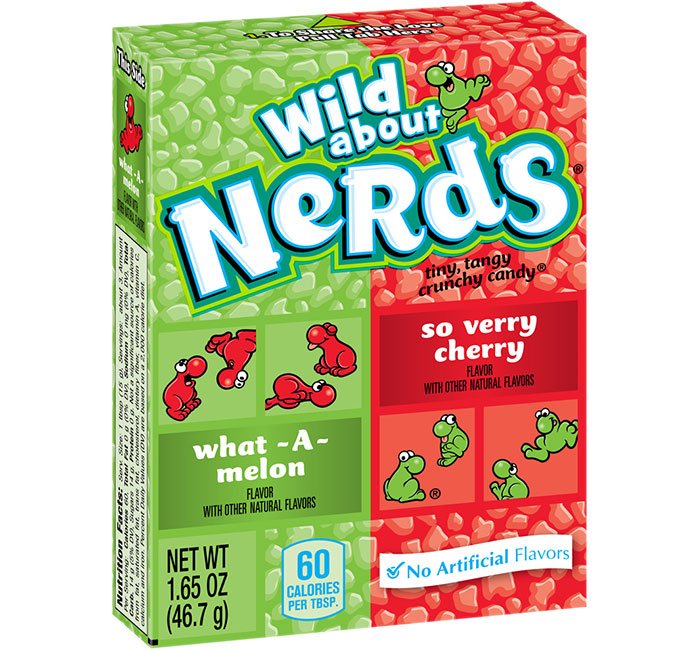 Wonka Nerds Watermelon/cherry 1.65oz X 36 Units - CandyStation