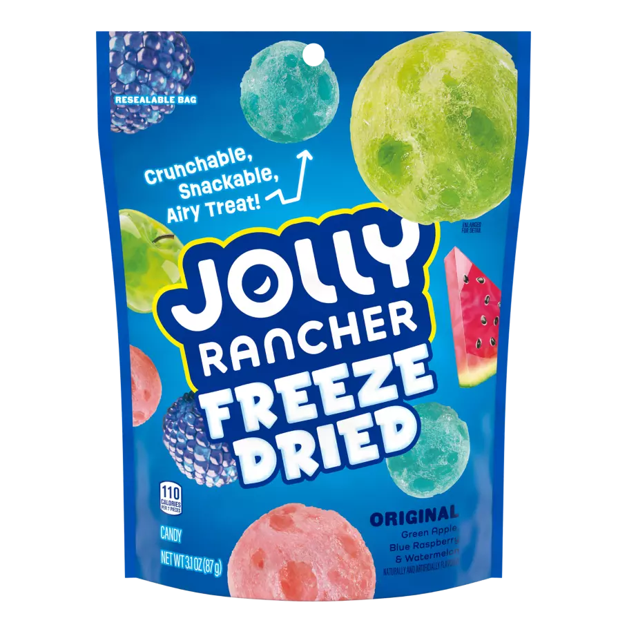 Jolly Rancher Freeze Dried Candy Pouch 3.1oz X 8 Units