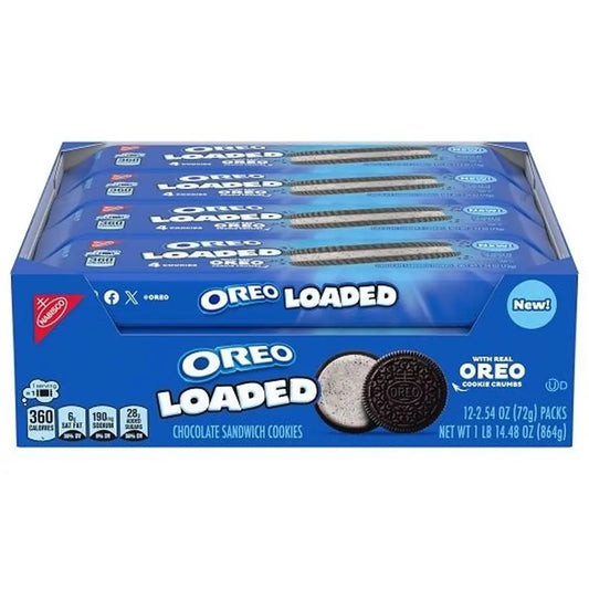 Oreo Loaded Cookies 2.54oz X 12 Units