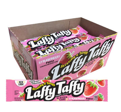Wonka Laffy Taffy Strawberry 1.5oz X 24 Units - CandyStation
