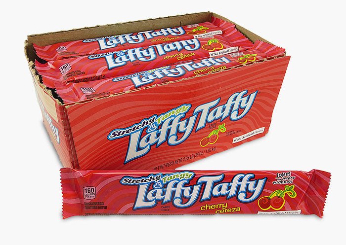 Wonka Laffy Taffy Cherry 1.5oz X 24 Units - CandyStation