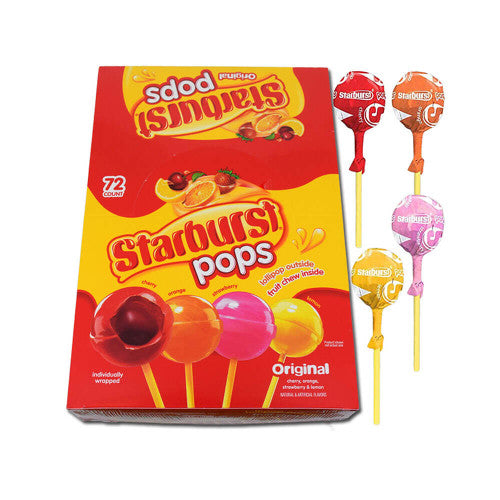 Spangler Starburst Pops 72 Count .85oz X 1 Unit
