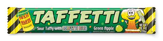 Toxic Waste Taffetti Green Apple .7oz X 24 UNits