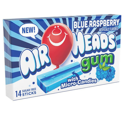 Airheads Gum - Blue Raspberry X 12 Units - CandyStation