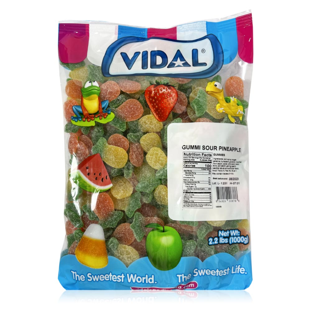 Bulk - Vidal Sour Pineapple 2.2lb X 1 Unit