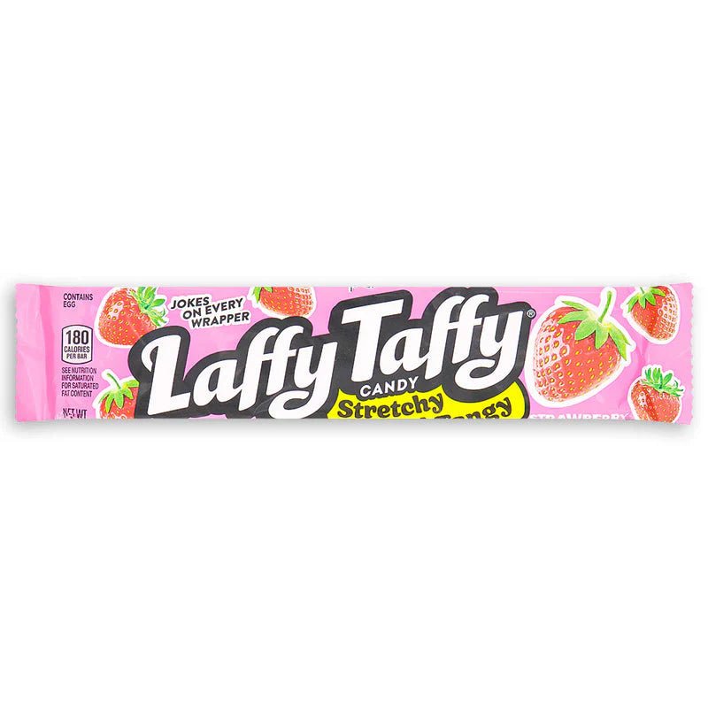 Wonka Laffy Taffy Strawberry 1.5oz X 24 Units - CandyStation