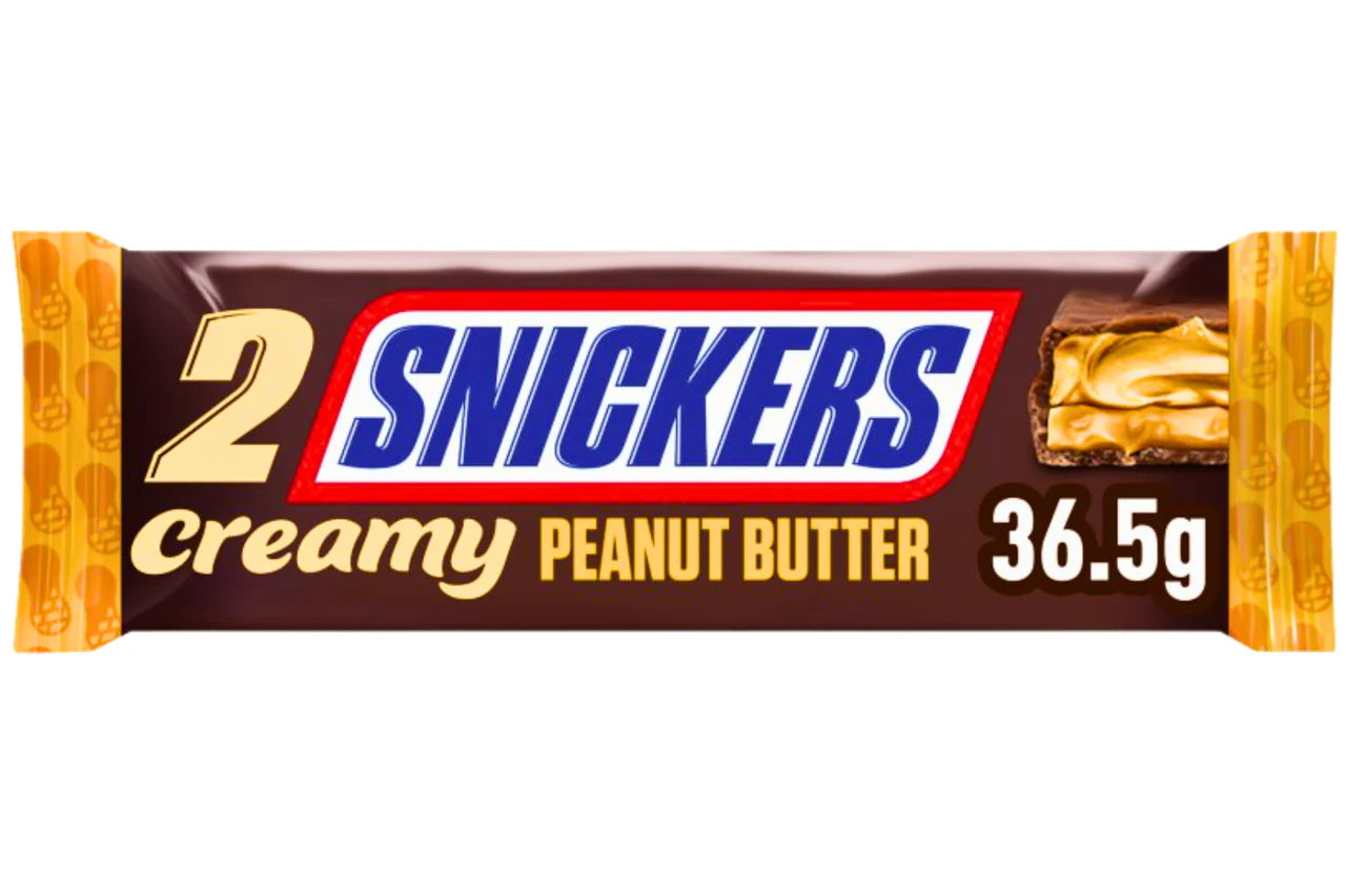 UK Snickers Creamy Peanut Butter Bar 36.5g X 24 Units