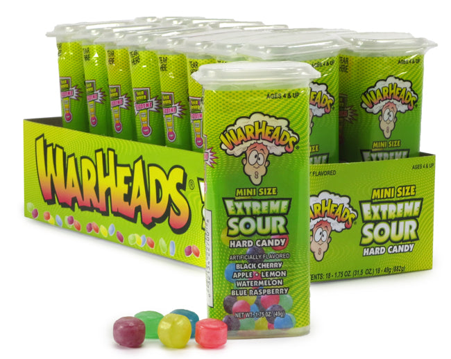 WARHEADS JUNIORS SOUR HARD CANDY  BOX
