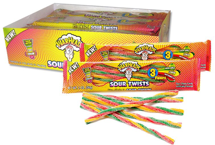 Warheads Sour Twists 2 Oz (X15units) - CandyStation