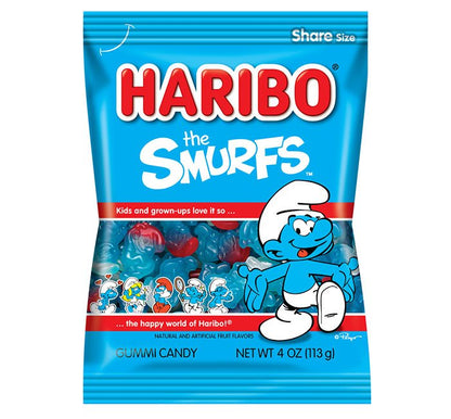 Haribo the Smurfs 4oz X 12 Units - CandyStation