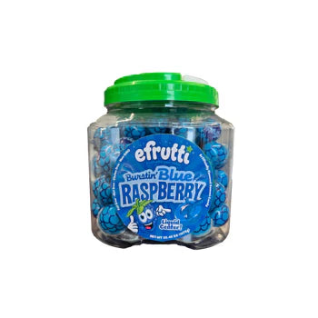 E-Frutti Burstin Blue Raspberry Juice Filled Gummy .66oz X 75 Units