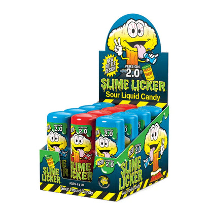 Toxic Waste Slime Licker 2.0 Blue razz & Strawberry 2oz X 12 Units