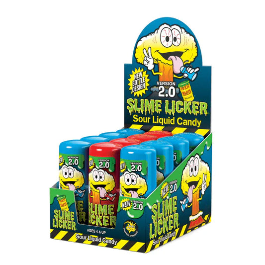 Toxic Waste Slime Licker 2.0 Blue razz & Strawberry 2oz X 12 Units