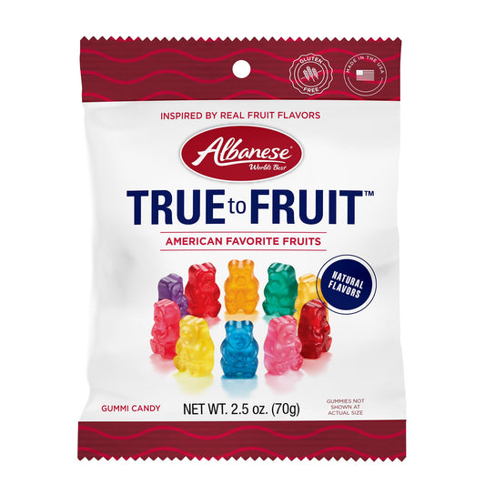 Albanese True to Fruit‚Ñ¢ American Favorite Fruits Peg Bag 2.5oz X 12 Units