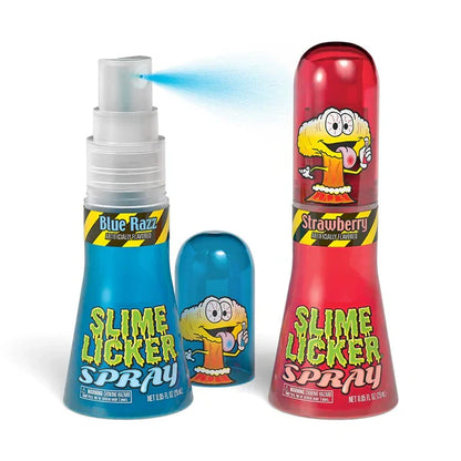 Toxic Waste Slime Licker Spray Blue Razz and Strawberry 0.95oz X 12 Units