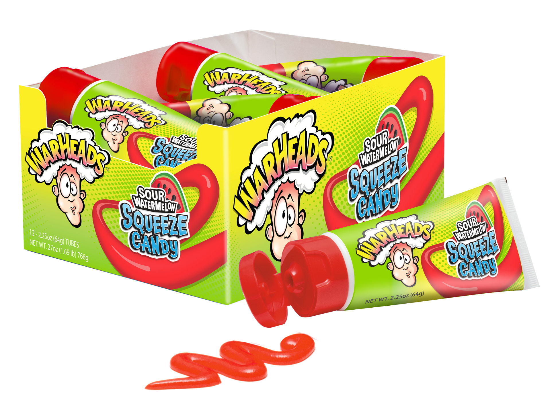 WARHEADS SOUR WATERMELON SQUEEZE CANDY  