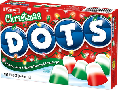 Xmas - Tootsie Holiday Dots Theatre Box 6oz X 12 Units