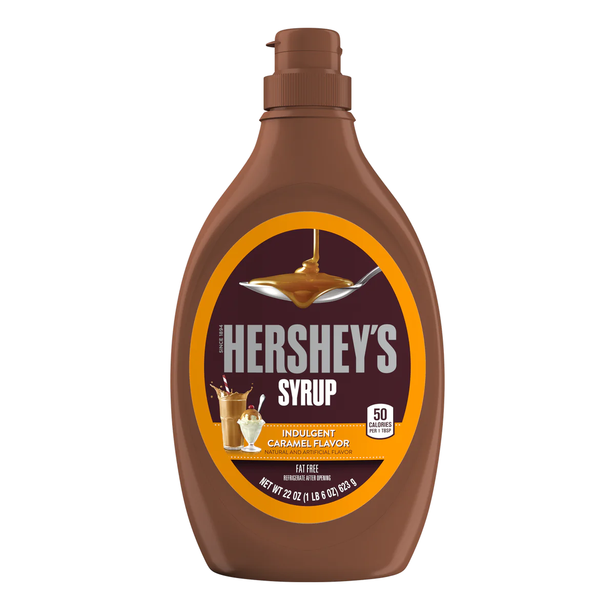 Hershey's Caramel Syrup Bottle 22oz X 12 Units