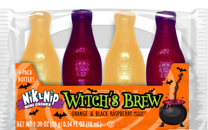 Halloween - Nik-L-Nip Witch's Brew Mini Drinks 1.39oz X 18 Units