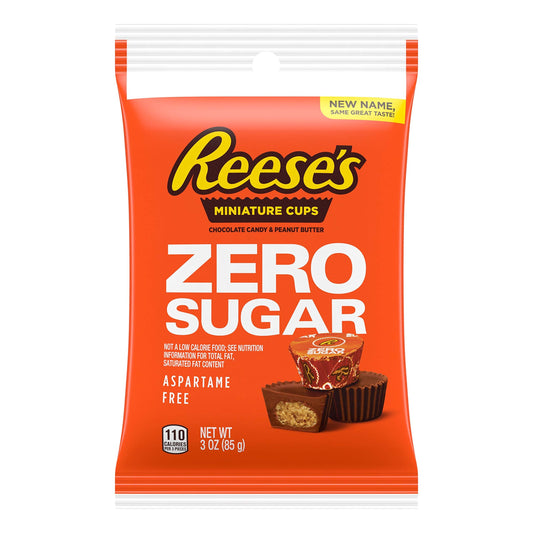 Sugar Free Reese Peanut Butter Cups Miniatures 3oz X 12 Units