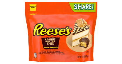 Reese's Peanut Butter Pie Miniature Cups Share Pack 9.6oz X 8 Units