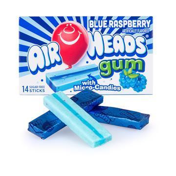 Airheads Gum - Blue Raspberry X 12 Units - CandyStation