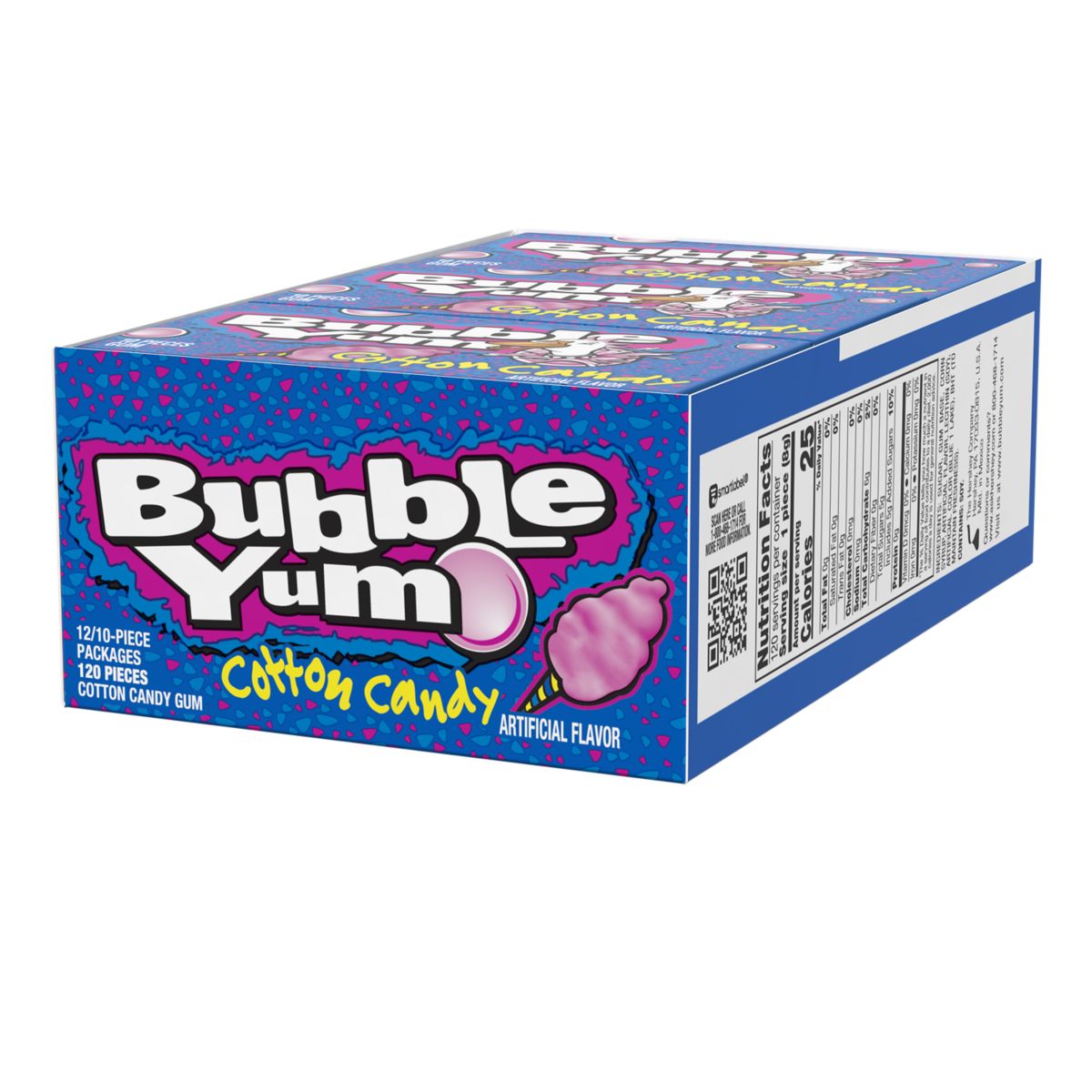 Bubble Yum Big Pack Cotton Candy 2.8oz X 12 Units