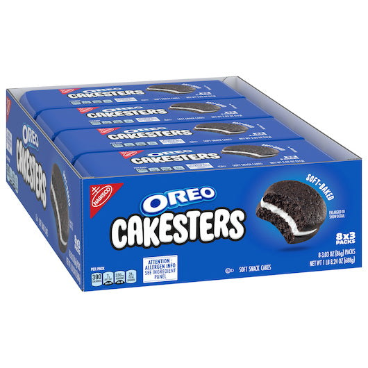 Oreo Cakesters 3 Pack Original 3.03oz X 8 Units