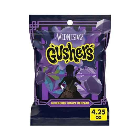 Fruit Gushers Wednesday Blueberry Grape 4.25oz X 8 Units