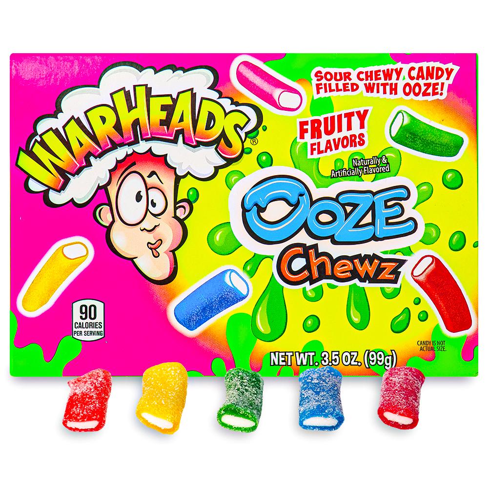 Warheads Ooze Chewz Theater Box 3.5oz X 12 Units