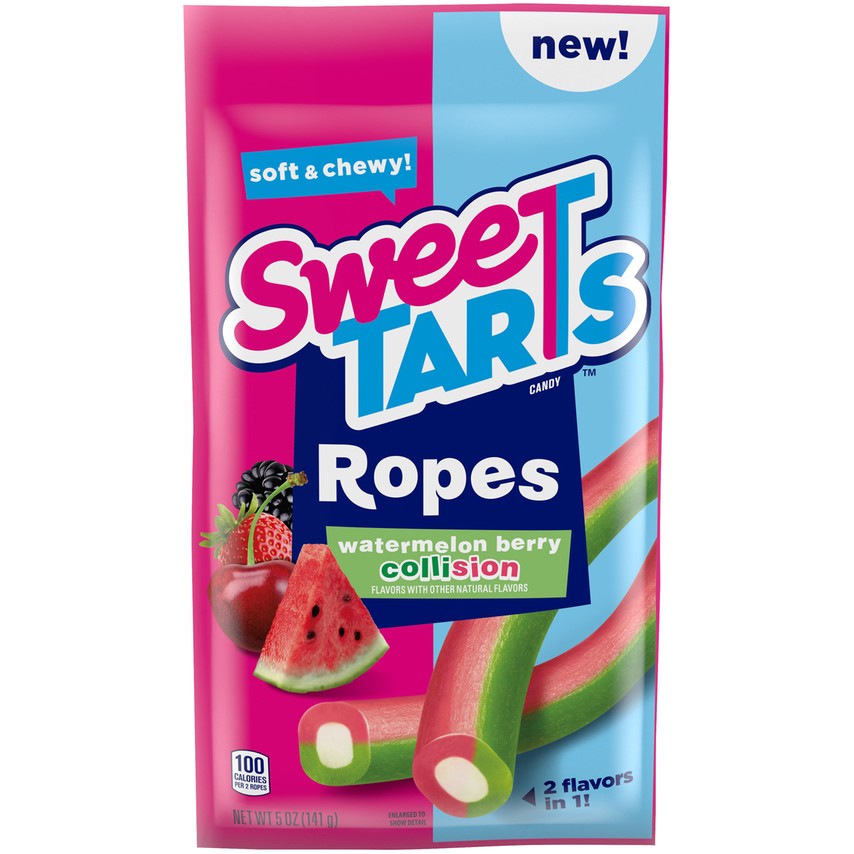 Sweetarts Rope Collision Watermelon Berry Peg Bag 5oz X 12 Units