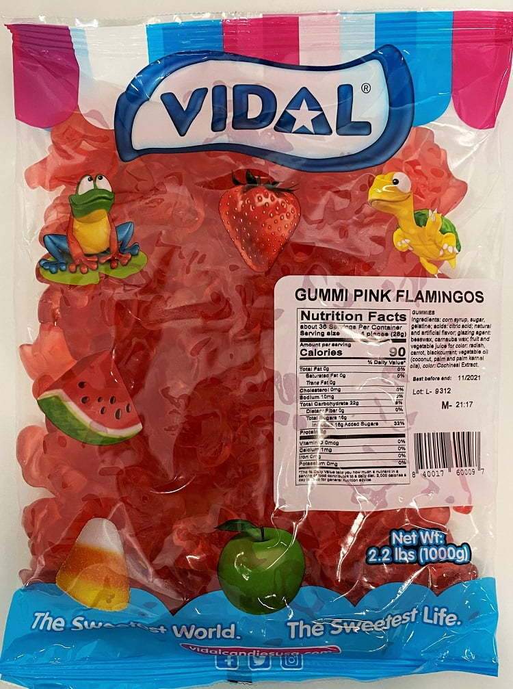 Bulk - Vidal Pink Flamingo Gummies X 1 Kg (2.2lb)