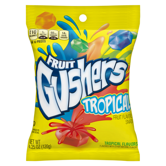Fruit Gushers Tropical 4.25oz X 8 Units
