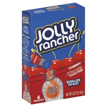 Singles to Go - Jolly Rancher - Cherry  (6 Pack) X 12 Units
