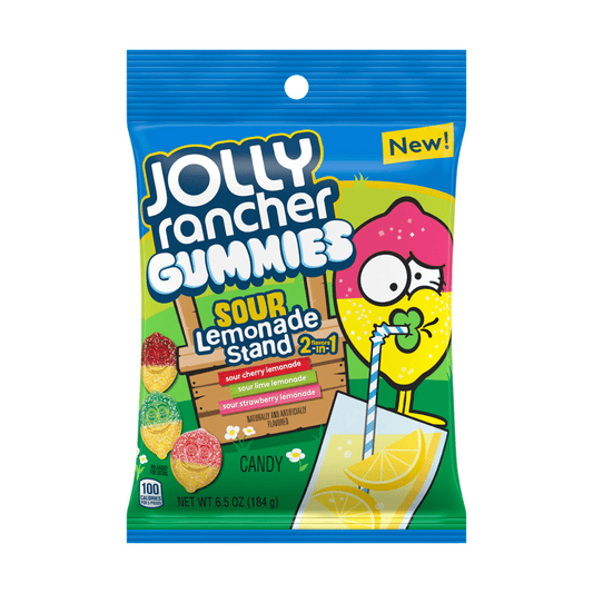 Jolly Rancher Gummies Sour Lemonade 6.5oz X 12 Units