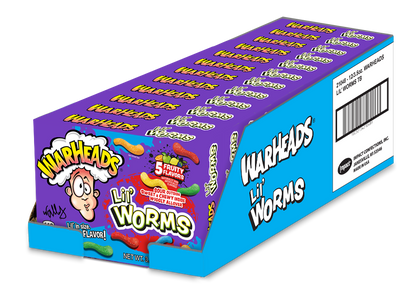 Warheads Lil Worms Theater Box 3.5oz X 12 Units