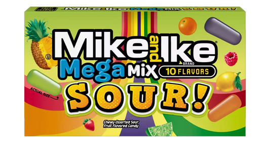 Theater Box Mike & Ike Mega Mix Sour 5oz X 12 Units