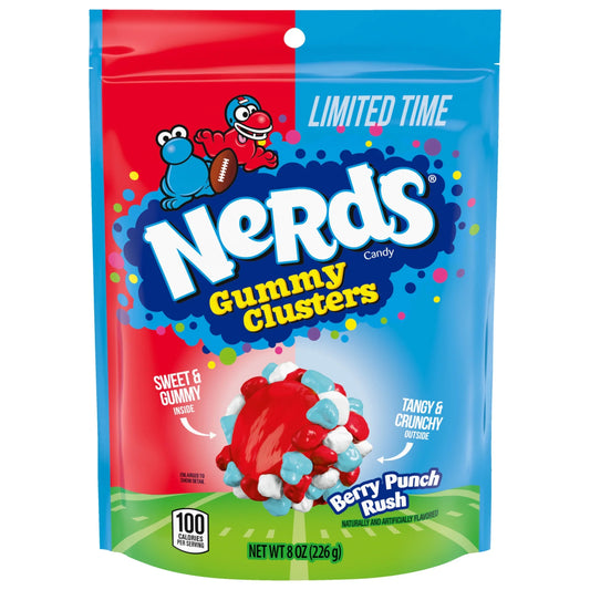 Nerds Gummy Clusters Berry Punch Rush Bag 8oz X 6 Units