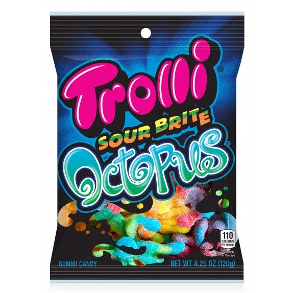 TROLLI PEG BAG - SOUR BRITE OCTOPUS 