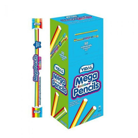 UK Vidal Rainbow Mega Pencils Tounge Painters 25g X 50 Units