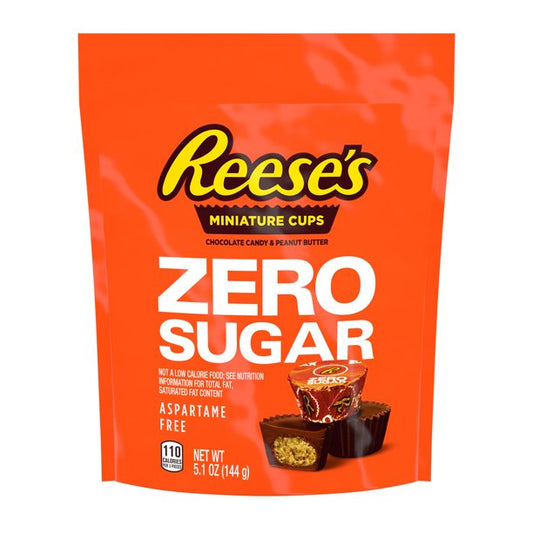 Sugar Free Reese Peanut Butter Cups Miniatures 5.1oz X 8 Units