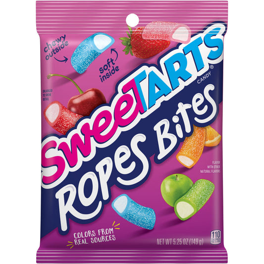 Sweetart Rope Bites Peg Bag 5.25oz X 12 Units