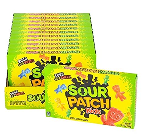 Theater Box Sour Patch Kids 3.50oz X 12 Units - CandyStation