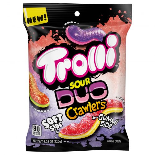 Trolli Peg Bag Sour Duo Crawlers 4.25oz X 12 Units