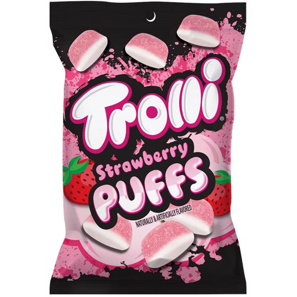 TROLLI STRAWBERRY PUFFS PEG BAG