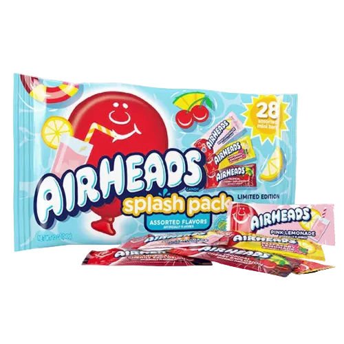 Perfetti Mini Airheads Splash Pack(PL, RL,Trop Chry) LD Bag DC 12oz X 12 Units