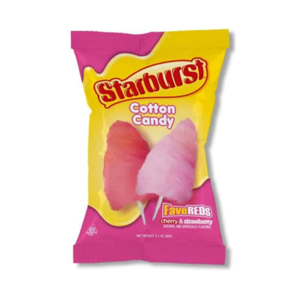 Starburst Fav Reds Cotton Candy 3.1oz X 12 Units (shipping included)